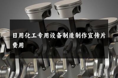日用化工专用设备制造制作宣传片费用